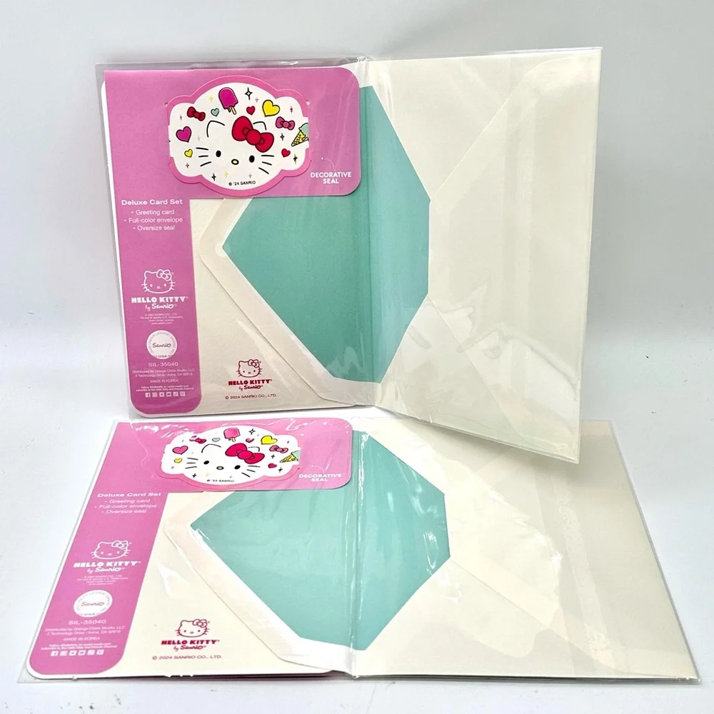 Sanrio Hello Kitty Birthday Wishes Card Set of 2 - Pink